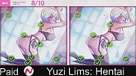 yuzi lims hentai part one featuring anime game