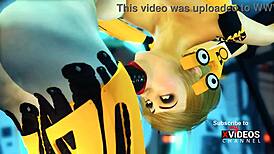 Horny Futa Android Cuffed And Fucked, Feeling Intense Pleasure