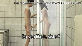 hermanastro folla a su hermanastra japonesa después de una discusión