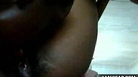 Young horny ebony teen 18+ says, 'Watch me rip my clothes off in this free pussy porn video!'