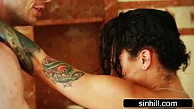 PASSIONATE POST-WORKOUT SHOWER SEX WITH NASTY SLUT BONNIE ROTTEN