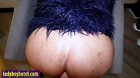 A Perverted Asian Ladyboy Gets Fucked Hard In Her Tight Asshole