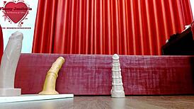 Floozyjezebelle Big Ass Fucked By Hankeys Toys Huge Dildos Shemale Webcam Show