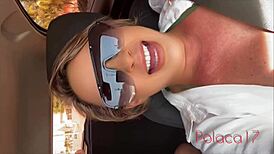 i rubbed my clit on his hard thick dick he couldn't hold and gave me cum then fucked me crazy