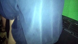 I pull her thong aside and fuck her on the kitchen couch.