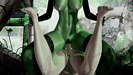 i cum inside witch gruntilda on halloween night in this 3d porn scene