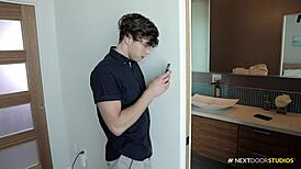 Deep Drilling Of Slim Lubed Masseuse On The Air Mattress