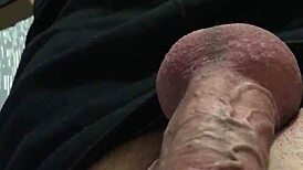 Jerking Off a Big Monster Cock Slowly