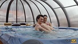 Old4k Girl Says She's Tired Of Swimming But Loves Getting Nailed