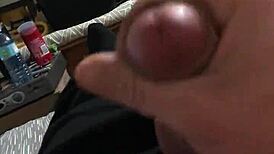 Jerking Off a Big Monster Cock Slowly