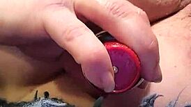 Close-up view of amateur missr8 masturbating her pussy