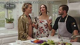Zaranda and her man enjoy hot and heavy sex with Delphine’s small and delicious pussy and bouncy ass