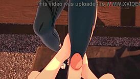 Shenhe Foot Work in Genshin Impact