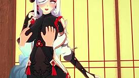 Shenhe Foot Work in Genshin Impact