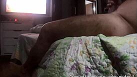 My friend's wife uses neighbor's silicone pussy for handjob.