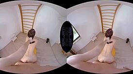 Golden Shower For Athletic Gymnast Katy Rose