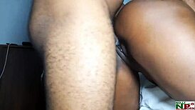 hey, ruzzyde takes krissyjoh's huge black cock from behind and squirts everywhere 😈💦