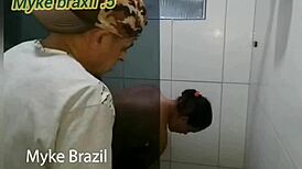 hot brunette gives wet blowjob and rides cock in motel 😍