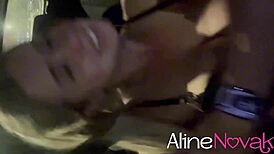 Blonde Busty Alinenovak Seeks New Guy to Screw in Park