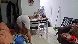 Domestic worker without panties I didn't forgive and put it in her big ass chefona araujo