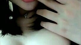 hot korean babe teasing on webcam with big boobs for fun