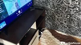 Gamer Girl Sucks and Fucks Monster Cock in POV