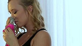 Young lesbians tribbing passionately after teasing foreplay