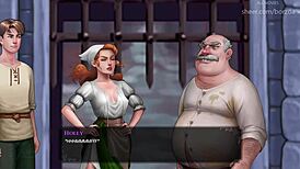 Perverted Boris spanks ass-like tree in horny hentai 😏