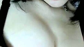 hot korean babe teasing on webcam with big boobs for fun