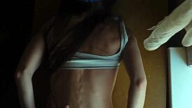 Cute girl takes hard ass pounding on kitchen table