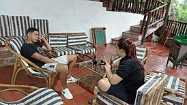 I sucked my brother-in-law's monster cock then he fucked me missionary