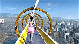 Fallout 4 brunette anime babe in sexy fashion gets hardcore drilled