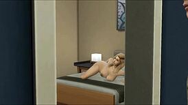 Hijastro discovers madrastra masturbating and fucks her hard, big tits milf anal in 3d anime hentai