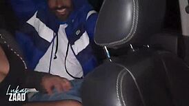 We stopped at a 24h market and the girls got naked with people passing