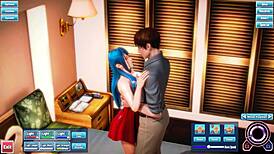 Blue Haired Beauty Fucked Silly