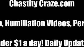 you will never escape this metal chastity device, teasing you endlessly.