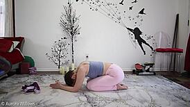 yoga lesson 342 with european milf and friend