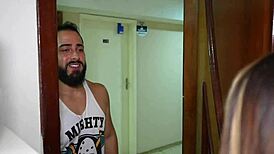 Athletic Latina Neighbor Rides Dick in Brazilian Fitness Scene