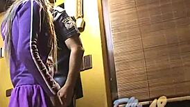 Ellie 18 and boyfriend in steamy blowjob and hardcore sex session.