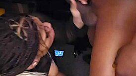 ब्लैक बेब कूजिकुज ने लिंगरी में घरेलू चूसने की क्लास दी