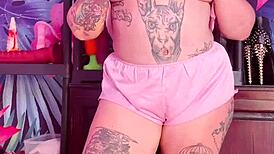 i'm teasin in silk pajamas, showin my big ass and tits