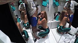 Sasha Bikeyeva Blowjob in Fitting Room