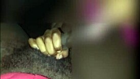Petite woman can take off a condom off of an enormous black penis