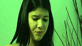 Teen rides penis hard as cowgirl!