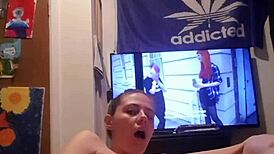 Slutty whore from canada, play with your tight cunt now!