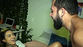 Athletic Latina Neighbor Rides Dick in Brazilian Fitness Scene