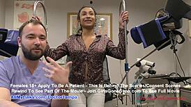 Miss Mars Undergoes Electric E-Stim Tests by Doctor Tampa and Nurse Kristen