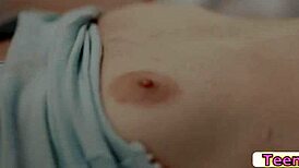 teen blonde is licking her stepsister 😏