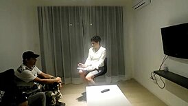 NYMPHOMANIAC PSYCHOLOGIST WIFE INVENTS GROUP THERAPY WITH TWO HUSBANDS TO FUCK PATIENT, BENT OVER DOGGYSTYLE SUCKING ANAL