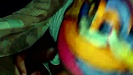 my black teen girl gives me an amazing blowjob in the bedroom